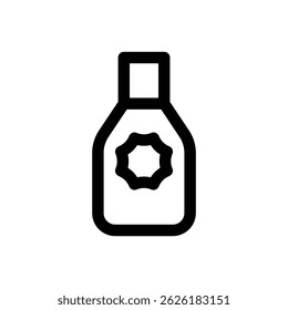 Sunscreen. Editable stroke vector icon.