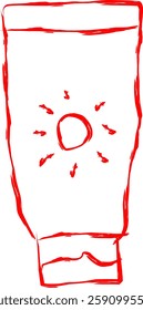 sunscreen icon in Doodle style