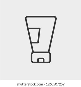 Sunscreen icon isolated on background. Tube symbol modern, simple, vector, icon for website design, mobile app, ui. Vector Illustration
