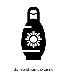 Sunscreen icon isolated sign symbol vector illustration - high quality black style vector icons

