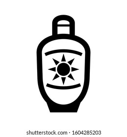 Sunscreen icon isolated sign symbol vector illustration - high quality black style vector icons
