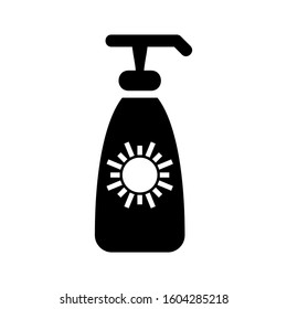 Sunscreen icon isolated sign symbol vector illustration - high quality black style vector icons
