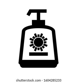 Sunscreen icon isolated sign symbol vector illustration - high quality black style vector icons
