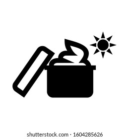 Sunscreen icon isolated sign symbol vector illustration - high quality black style vector icons
