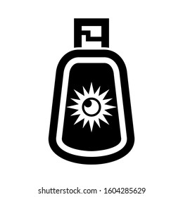 Sunscreen icon isolated sign symbol vector illustration - high quality black style vector icons

