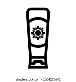 Sunscreen icon isolated sign symbol vector illustration - high quality black style vector icons
