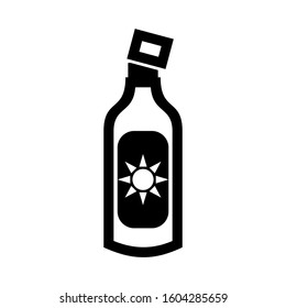 Sunscreen icon isolated sign symbol vector illustration - high quality black style vector icons
