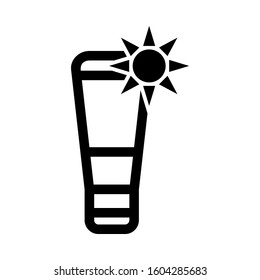 Sunscreen icon isolated sign symbol vector illustration - high quality black style vector icons
