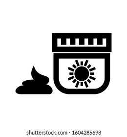 Sunscreen icon isolated sign symbol vector illustration - high quality black style vector icons
