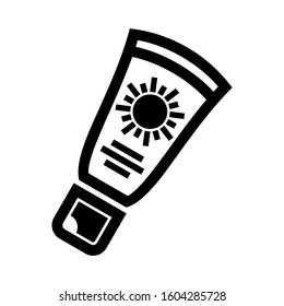 Sunscreen icon isolated sign symbol vector illustration - high quality black style vector icons
