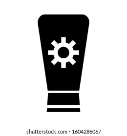 Sunscreen icon isolated sign symbol vector illustration - high quality black style vector icons
