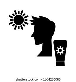 Sunscreen icon isolated sign symbol vector illustration - high quality black style vector icons
