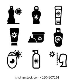 Sunscreen icon isolated sign symbol vector illustration - Collection of high quality black style vector icons
