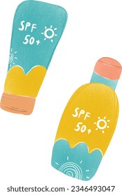 Sunscreen, icon isolated, Vector illustration