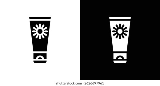 Sunscreen icon for logo web mobile app UI design.