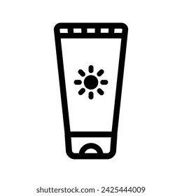Sunscreen icon. sign for mobile concept and web design. vector illustration