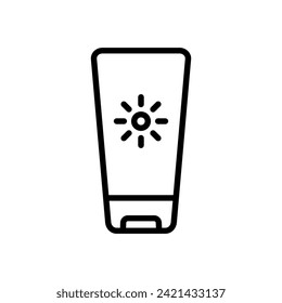 sunscreen icon symbol vector template