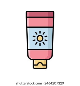 sunscreen icon vector design template simple and clean