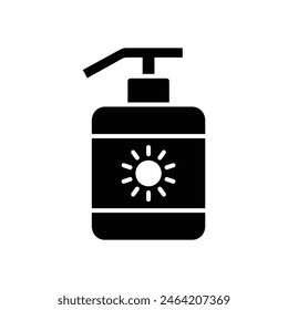 sunscreen icon vector design template simple and clean