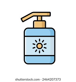 sunscreen icon vector design template simple and clean