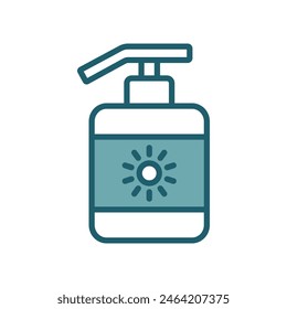 sunscreen icon vector design template simple and clean