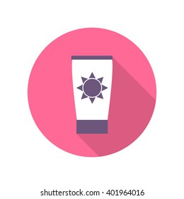 sunscreen icon. vector illustration