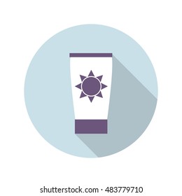 sunscreen icon. vector illustration