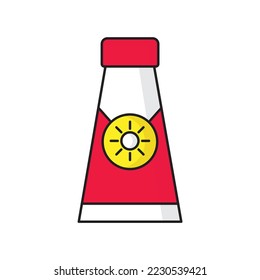 Sunscreen icon vector illustration - Eps 10