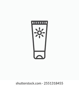 Sunscreen icon vector illustration. EPS10