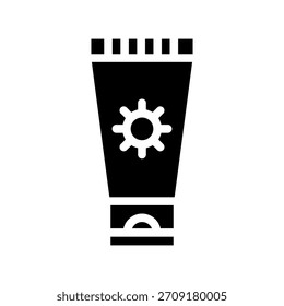 Ilustración de diseño de símbolo de Vector de icono de protector solar