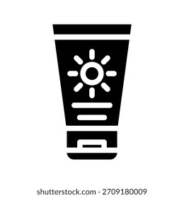 Ilustración de diseño de símbolo de Vector de icono de protector solar