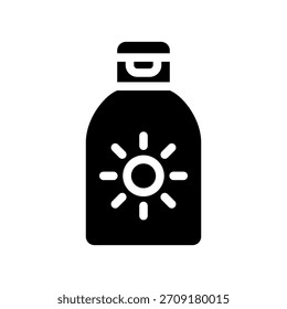 Entwurfsgrafik für das Vektorsymbol "Sonnenschutz"