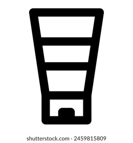 Icono del protector solar para el Web, App, infografía