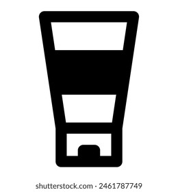 Sonnencreme-Symbol für Web, App, Infografik