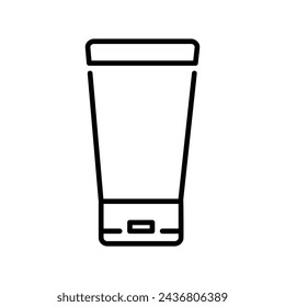 sunscreen icon with white background vector stock illustration
