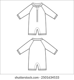 Protector solar para niños en general para la playa, boceto técnico.