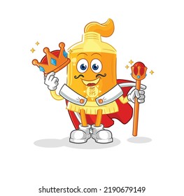 the sunscreen king vector. cartoon character