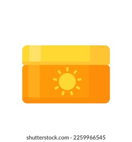 La Lotion de protección solar protege la piel del sol durante el verano.