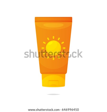 Sunscreen Lotion Vector Isolated Illustration Stock Vector (Royalty ...