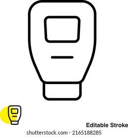 Sunscreen Lotion Vector Line Icon