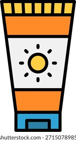 Vector de diseño de iconos Nuevos de protector solar