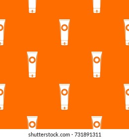 Sunscreen pattern repeat seamless in orange color for any design. Vector geometric illustration