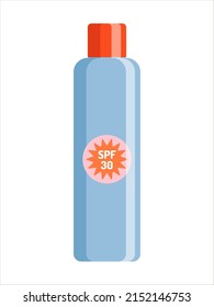 Sunscreen protection cream or lotion. Summer skin care cosmetic product template.