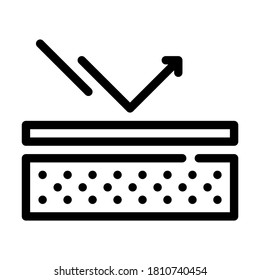 sunscreen protective skin layer line icon vector. sunscreen protective skin layer sign. isolated contour symbol black illustration
