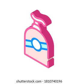 sunscreen pump bottle isometric icon vector. sunscreen pump bottle sign. isolated symbol illustration