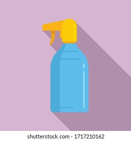 Sunscreen spray icon. Flat illustration of sunscreen spray vector icon for web design