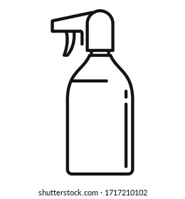 Sunscreen spray icon. Outline sunscreen spray vector icon for web design isolated on white background