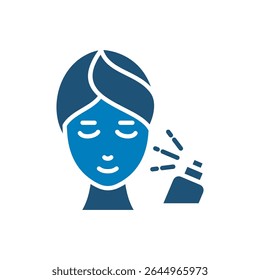 Sunscreen spray icon vector design in trendy style