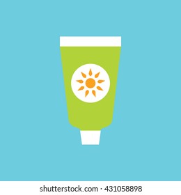 Sunscreen/ sun block/ sun protect icon