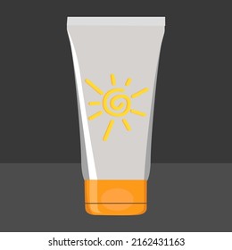 Sunscreen. Sun and uv protection concept